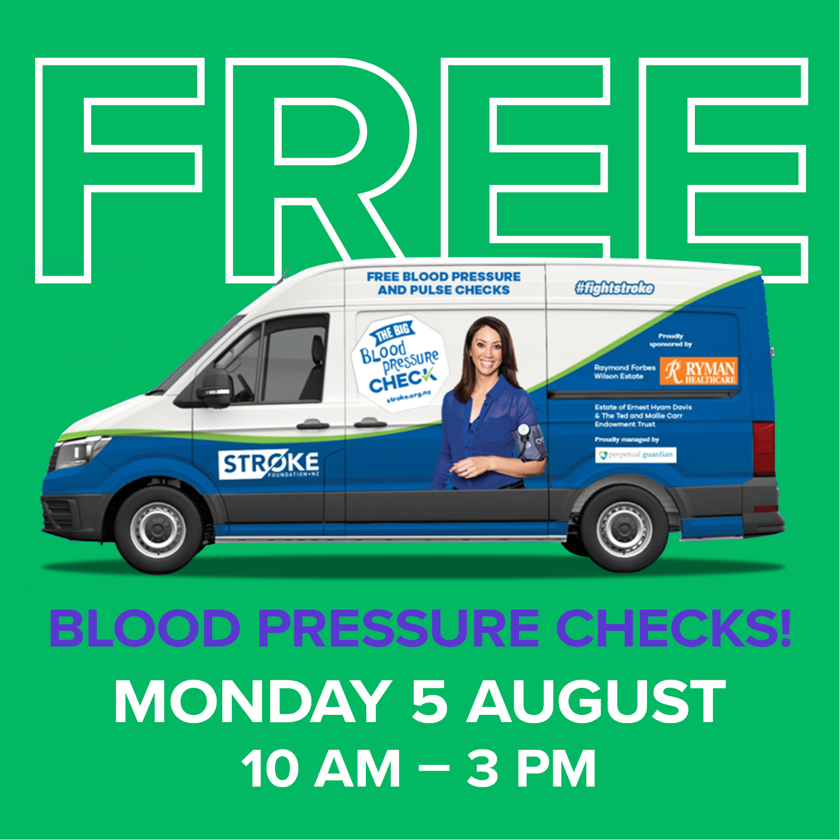Free blood pressure checks